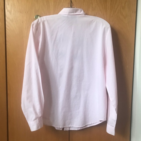 Pink and white stripped button up - Picture 3 of 3